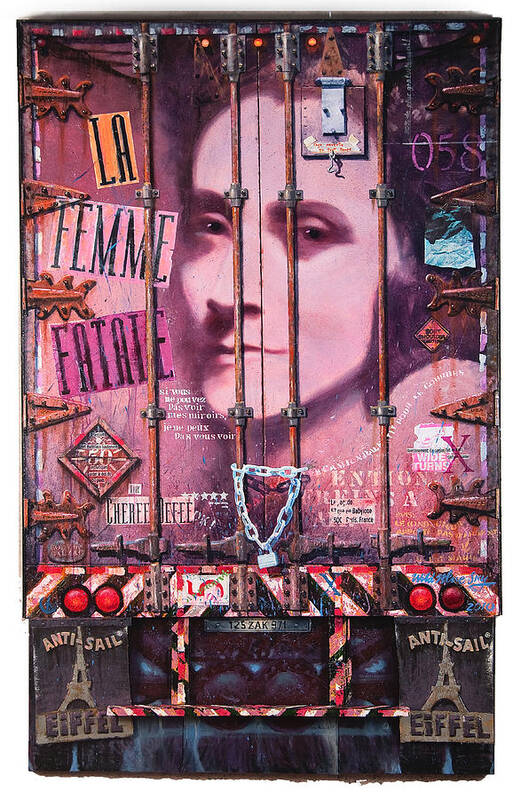 Truck Poster featuring the painting La Femme Fatale by Blue Sky