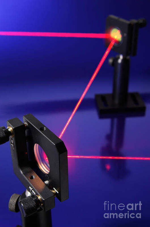 Laser Poster featuring the photograph Laser Research by GIPhotostock