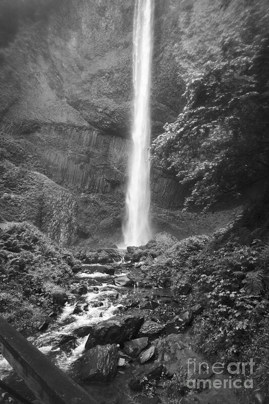 Waterfall Poster featuring the photograph Latourelle falls 10 by Rich Collins