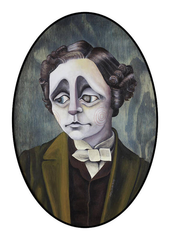 Lewiscarroll Poster featuring the painting Lewis by Kelly King