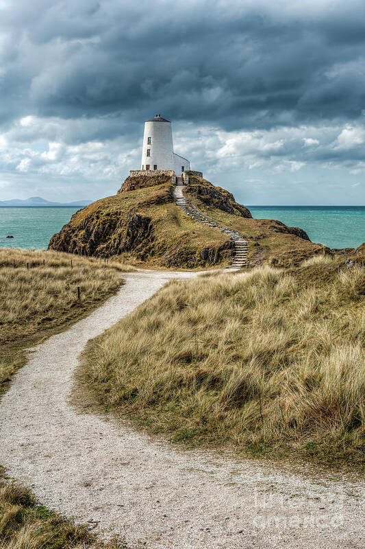 Anglesey Poster featuring the photograph Lighthouse Path by Adrian Evans