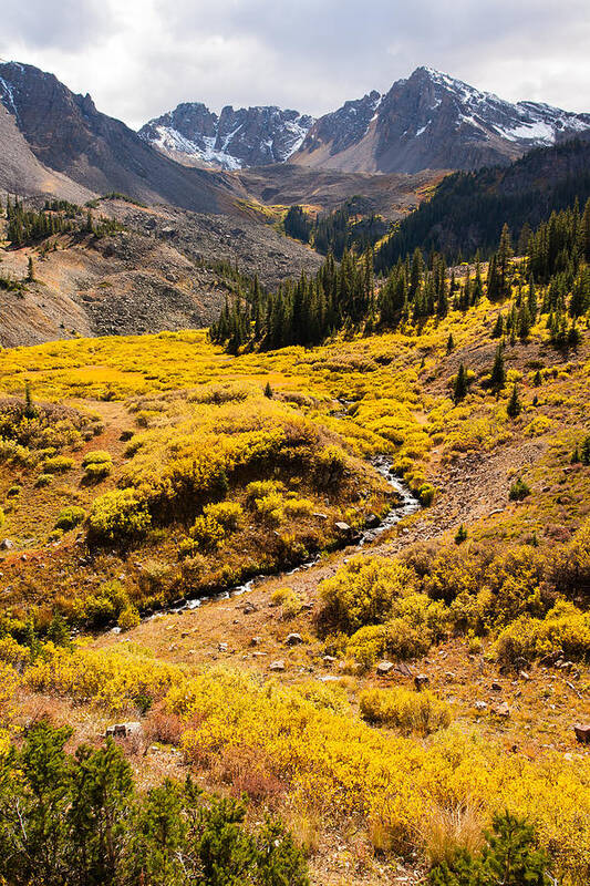 Aspen Poster featuring the photograph Malemute Peak in Autumn by Adam Pender