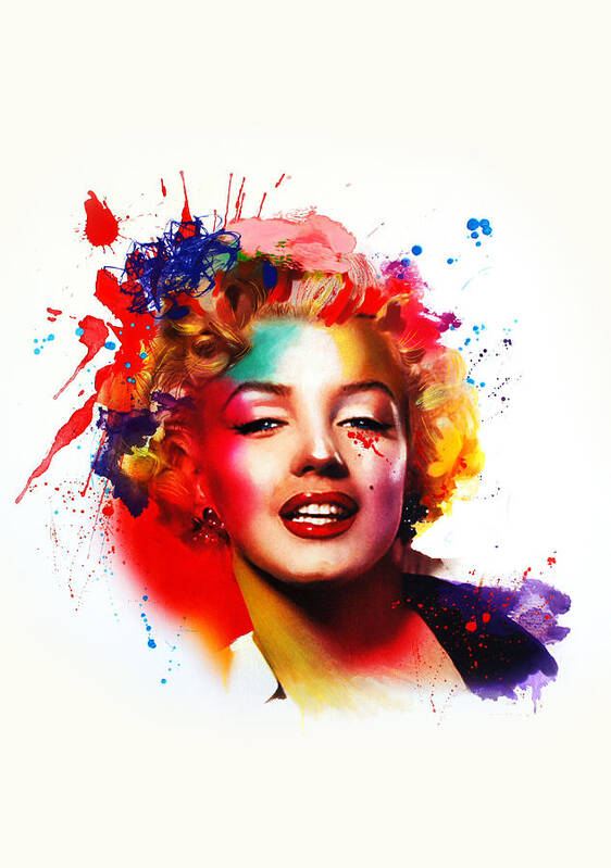 Painting Poster featuring the painting Marilyn by Isabel Salvador