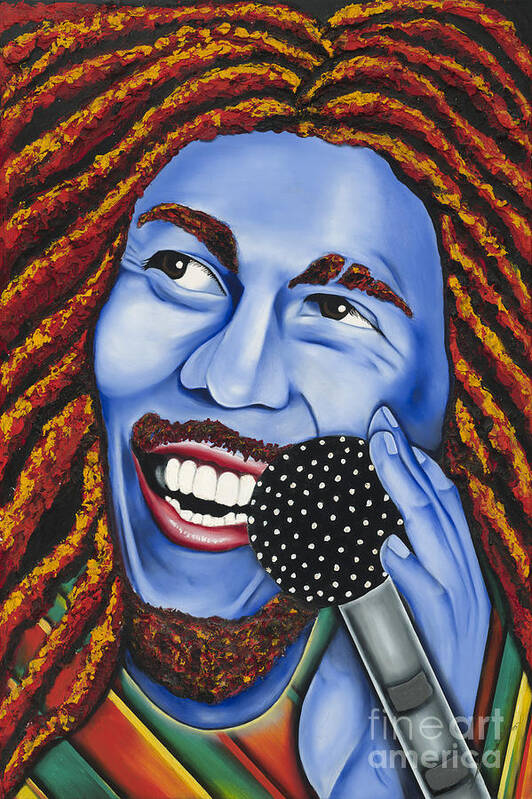 Portrait Poster featuring the painting Marley by Nannette Harris