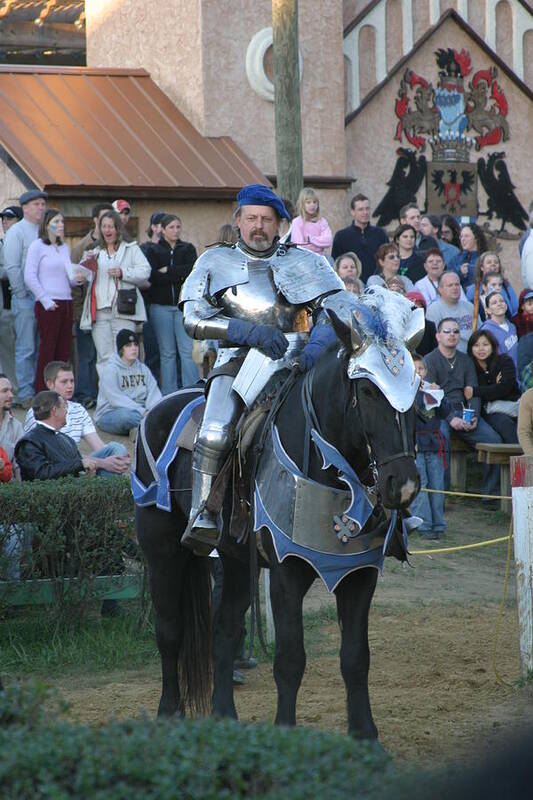 Maryland Poster featuring the photograph Maryland Renaissance Festival - Jousting and Sword Fighting - 121229 by DC Photographer