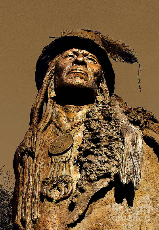 Bronze Poster featuring the photograph Medicine Man by Ginny Schmidt