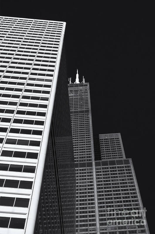 Chicago Architecture Poster featuring the photograph Midwest Monolith by Dan Hefle