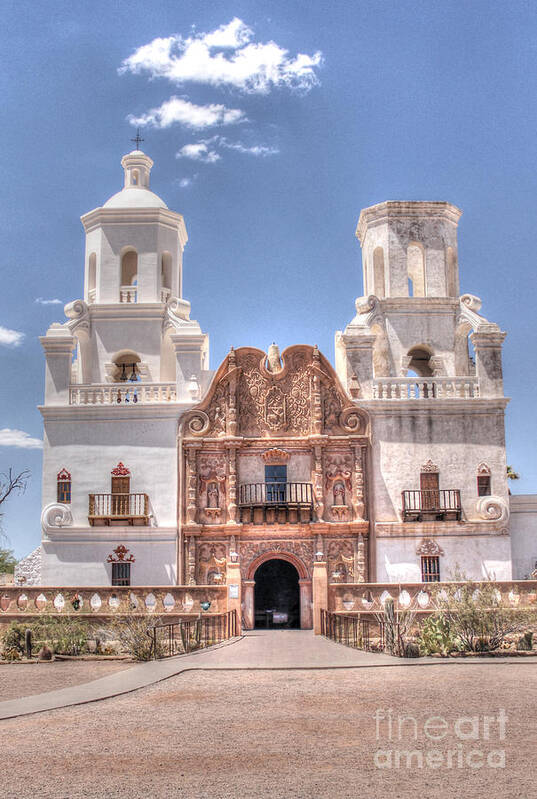 Arizona Poster featuring the photograph Mission San Xavier by Bob Hislop
