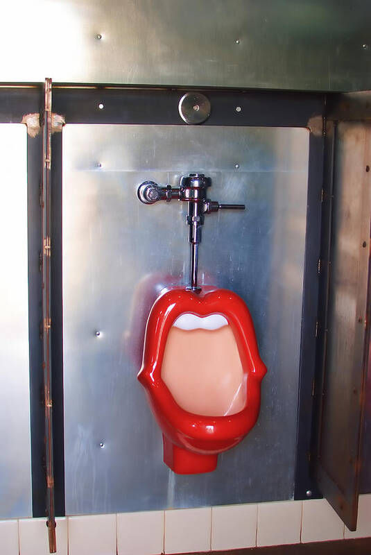 Mouth Urinal Poster featuring the photograph Mouth Urinal two by Cathy Anderson