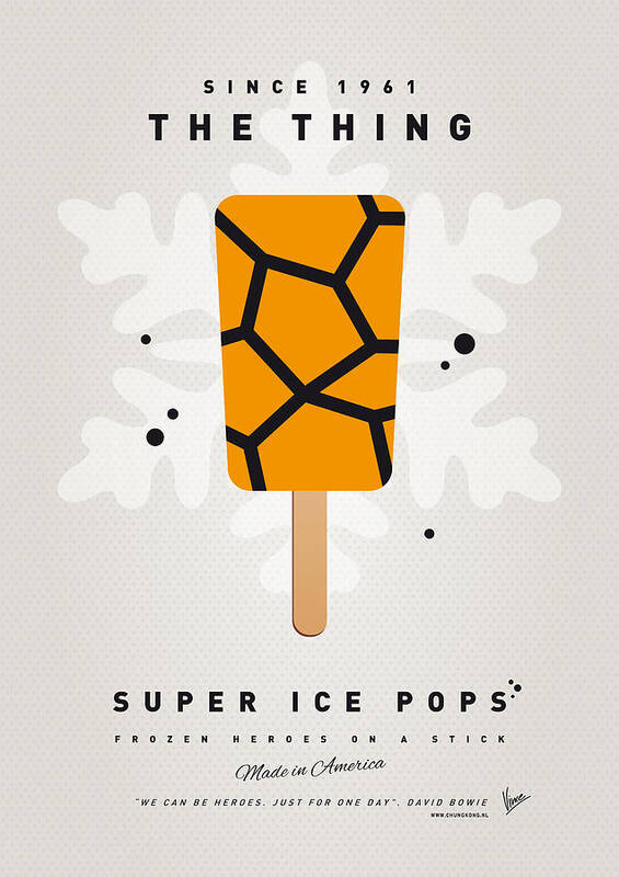 Superheroes Poster featuring the digital art My SUPERHERO ICE POP - The Thing by Chungkong Art