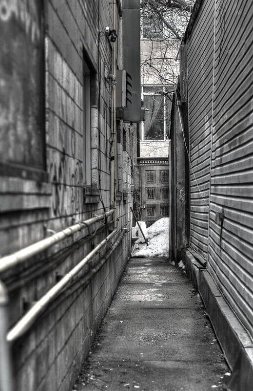 Alley Poster featuring the photograph Narrow Alley by Nicky Jameson
