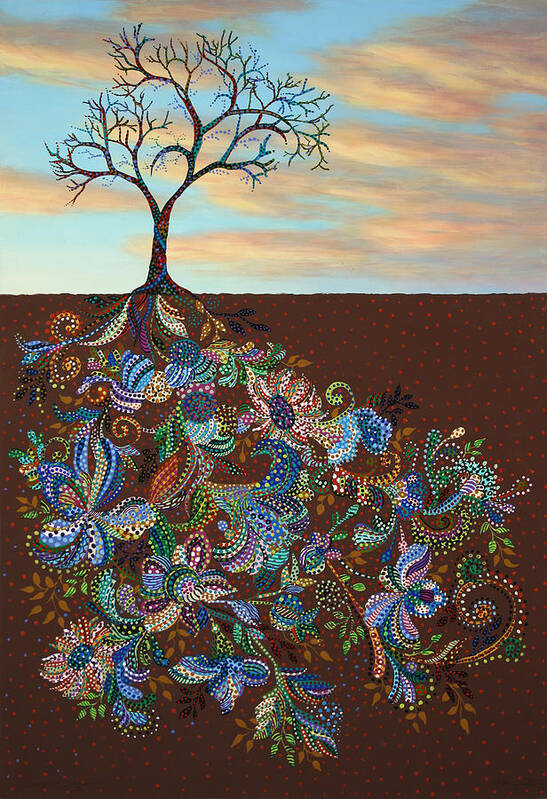Tree Poster featuring the painting Neither Praise Nor Disgrace by James W Johnson