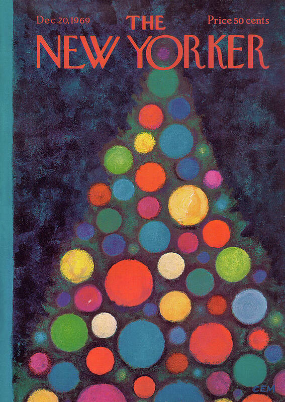 Charles E. Martin Cma Poster featuring the painting New Yorker December 20th, 1969 by Charles E Martin