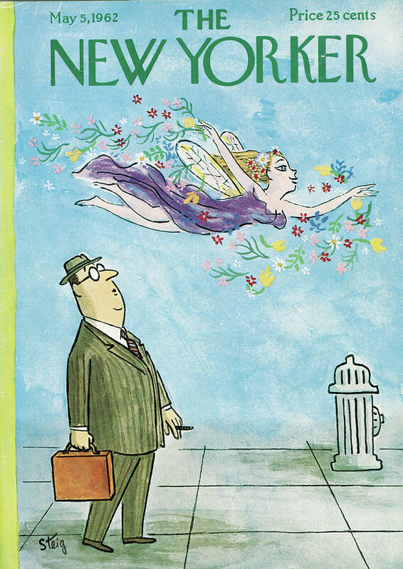 Fairy Poster featuring the painting New Yorker May 5th, 1962 by William Steig