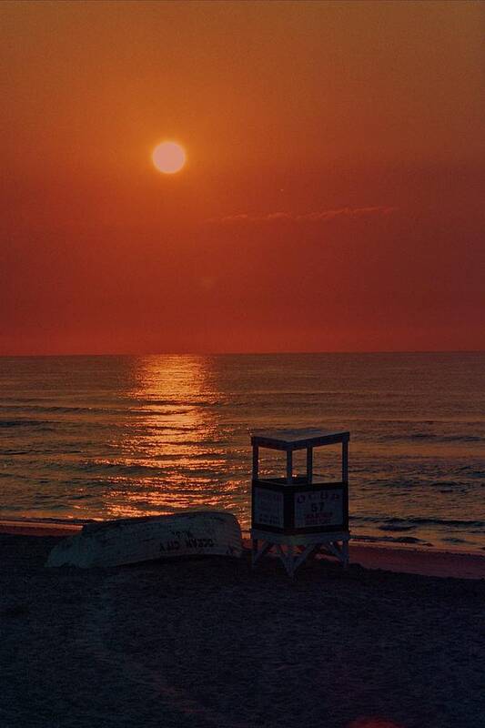 Sunrise/beach Poster featuring the photograph Ocean City Sunrise by Joseph Perno