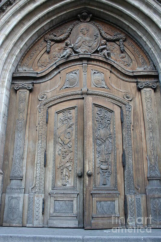 Church Poster featuring the photograph Old Church Door #1 by Christiane Schulze Art And Photography