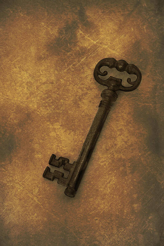 Antique Poster featuring the photograph Old Key by Amanda Elwell