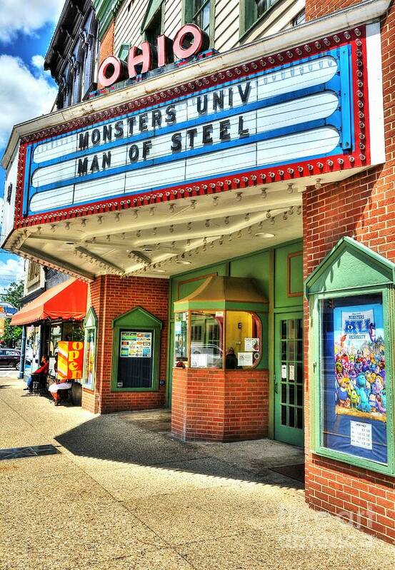 Movie Theaters Poster featuring the photograph Old Movie Theater by Mel Steinhauer