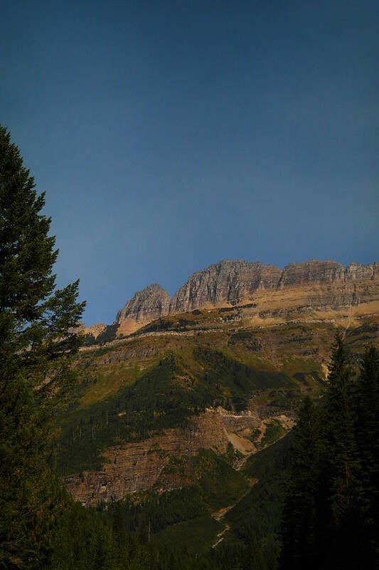 Glacier National Park Poster featuring the photograph On The Going To The Sun Road by Jeff Swan