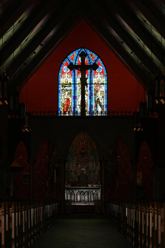 Altar Poster featuring the photograph Our Lady of the Atonement by Ed Gleichman