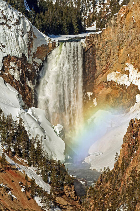 Lower Falls Poster featuring the photograph Over the Rainbow by Sandy Sisti