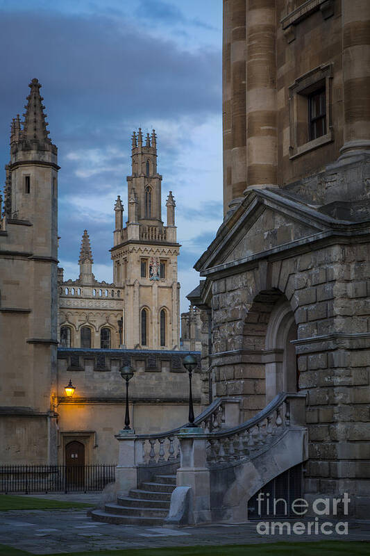Oxford Poster featuring the photograph Oxford Evening by Brian Jannsen