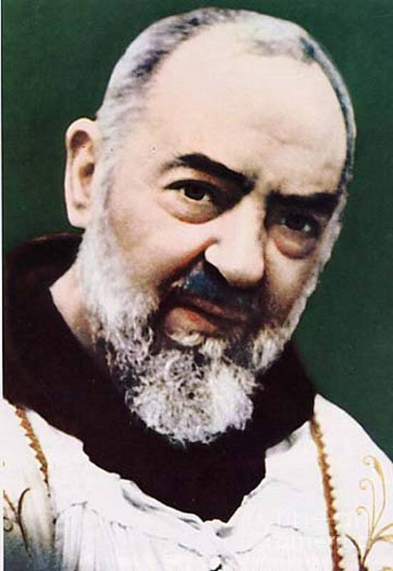 Prayer Poster featuring the photograph Padre Pio by Archangelus Gallery