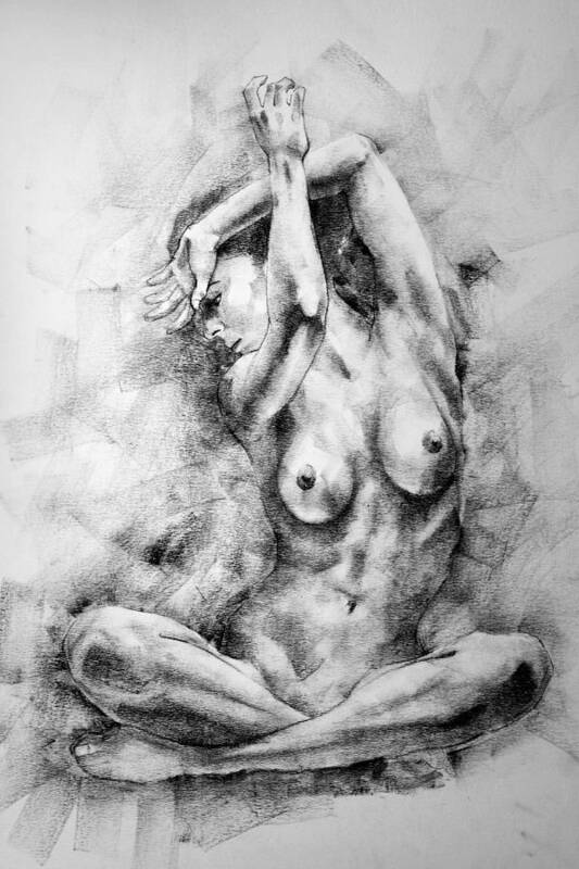 Erotic Poster featuring the drawing Page 22 by Dimitar Hristov