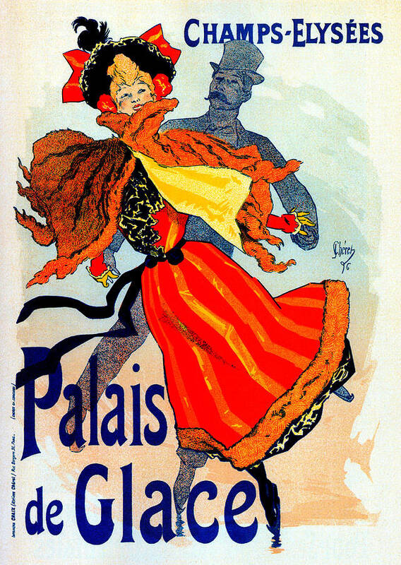 Art Poster featuring the mixed media Palais de Glace by Charlie Ross