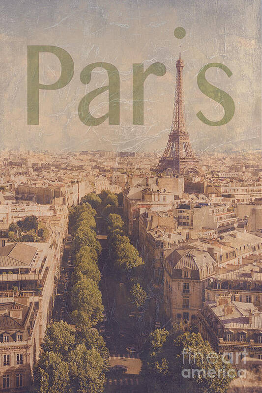 Paris Poster featuring the photograph Paris by Diane Diederich