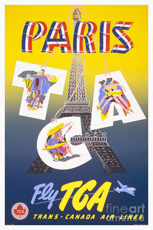 Paris Poster featuring the drawing Paris Vintage Travel Poster by Jon Neidert
