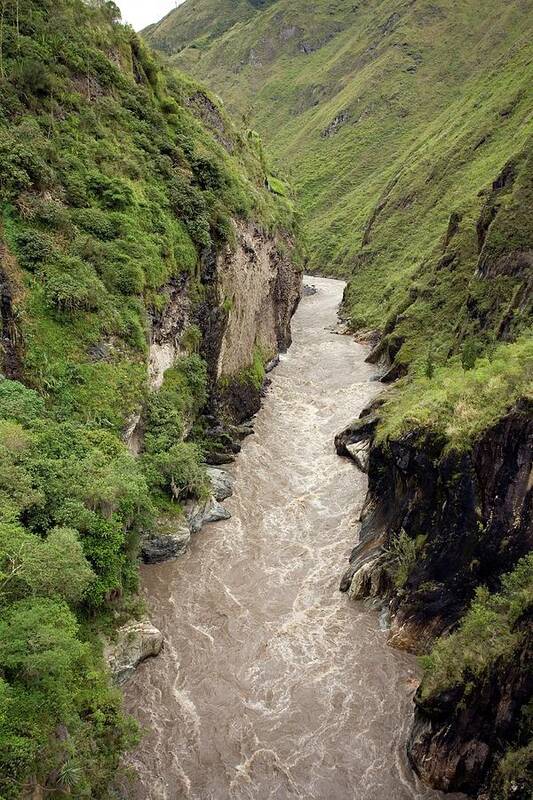 Pasataza River Poster featuring the photograph Pastaza River Gorge by Dr Morley Read/science Photo Library