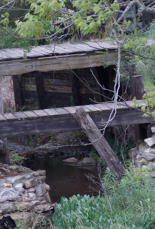 Wooden Bridge Poster featuring the photograph Path Less Taken by John Glass