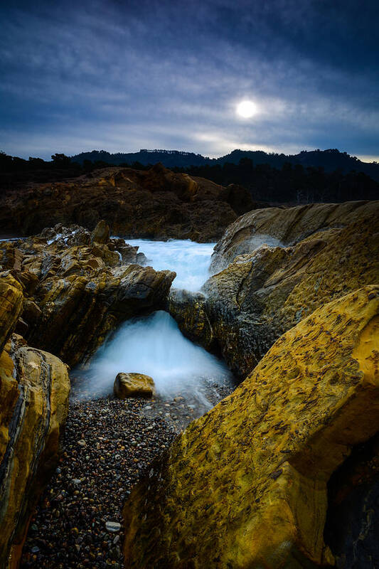 Point Lobos Poster featuring the photograph Point Lobos Big Sur Sea Arch by TM Schultze