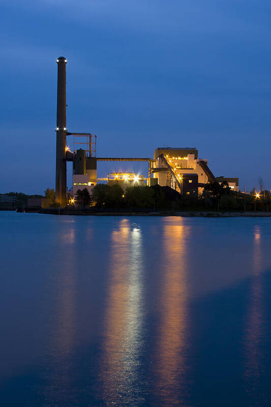 3scape Photos Poster featuring the photograph Power Plant by Adam Romanowicz