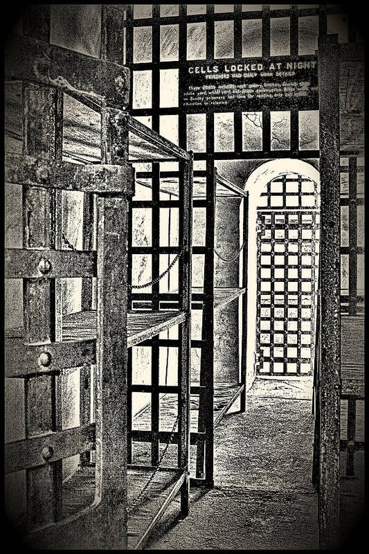 Fine Art Photography Poster featuring the photograph Prison Cell ... by Chuck Caramella