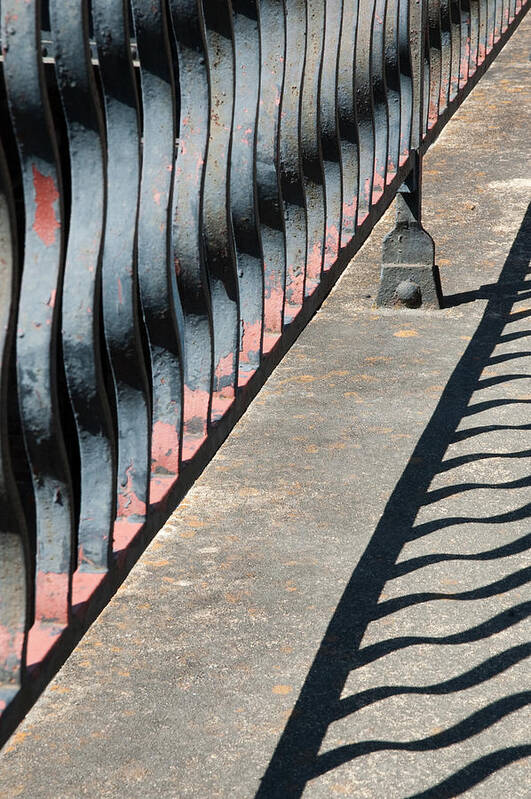 Usa Poster featuring the photograph Railings in Savannah. Georgia. by Rob Huntley