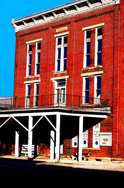 Republic Poster featuring the photograph Republic Town Hall by Dick Hudson