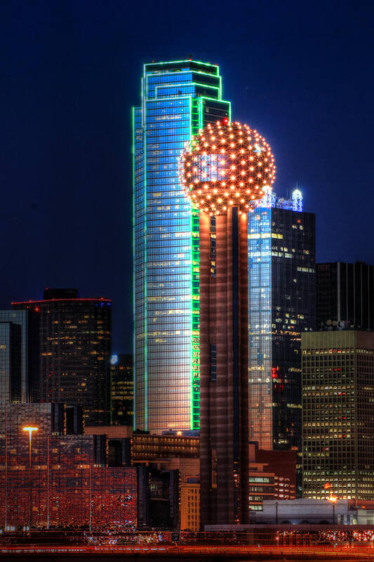Reunion Tower Poster featuring the photograph Reunion Tower by Jonathan Davison