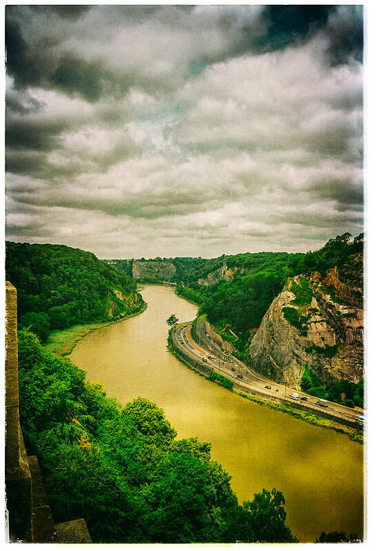 Avon Gorge Poster featuring the photograph River Avon Curvature as seen from Clifton Suspension Bridge by Lenny Carter