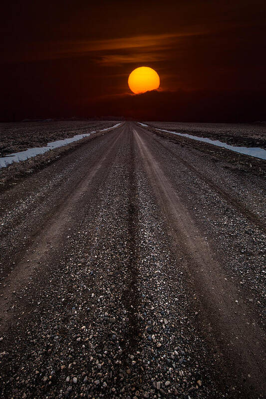 Sun Poster featuring the photograph Road to the Sun by Aaron J Groen