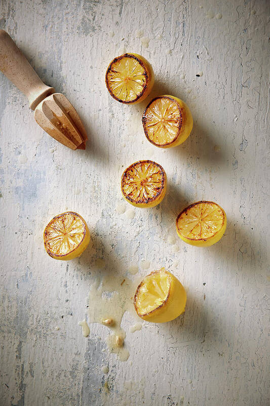 California Poster featuring the photograph Roasted Lemons by Lew Robertson