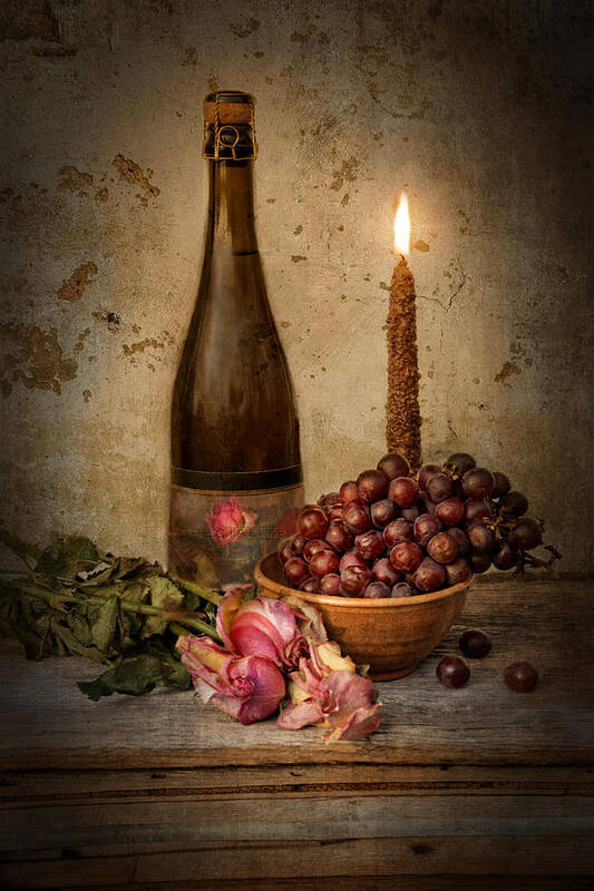 Wine Poster featuring the photograph Rose by Robin-Lee Vieira