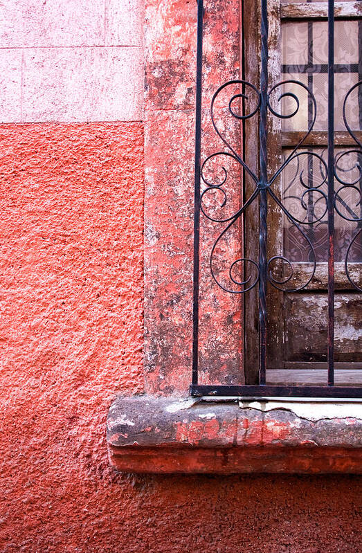 Mexico Poster featuring the photograph San Miguel Window2 by CJ Middendorf