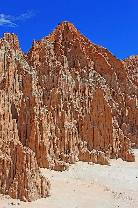 Sand City At Cathedral Gorge Nevada State Park Poster featuring the photograph Sand City At Cathedral Gorge Nevada State Park by Tom Janca