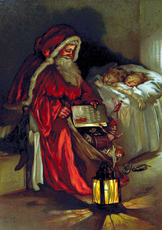 History Poster featuring the photograph Santa Claus, 1888 by British Library