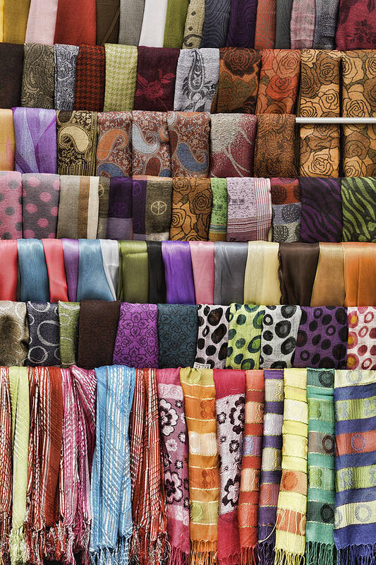 Scarves Poster featuring the photograph Scarves by Mark Harrington
