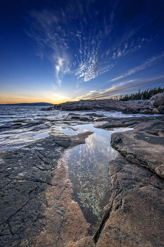 Schoodic Poster featuring the photograph Schoodic Sunset by Rick Berk