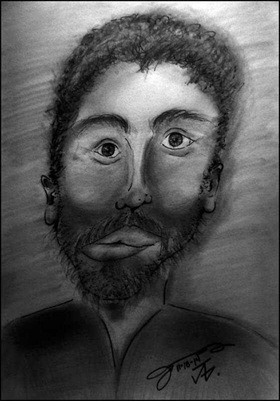 Self-portrait Poster featuring the drawing Self-Portrait #3 by Jose A Gonzalez Jr