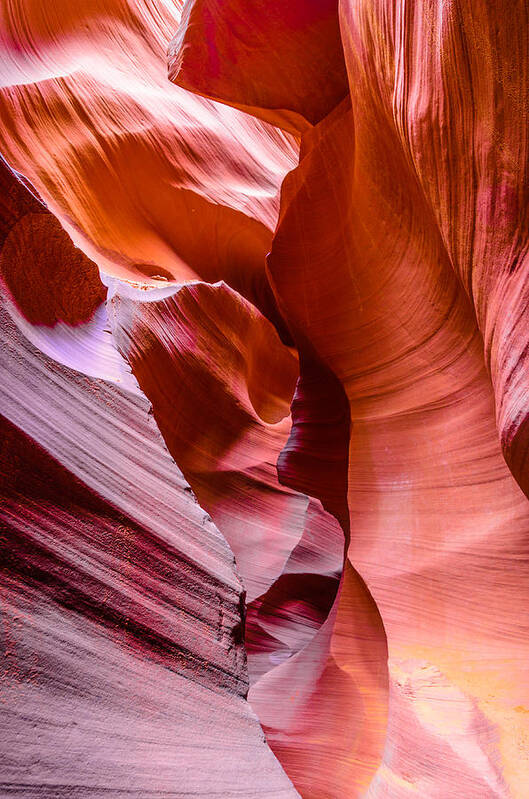 Antelope Canyon Poster featuring the photograph Shattered Rock by Jason Chu